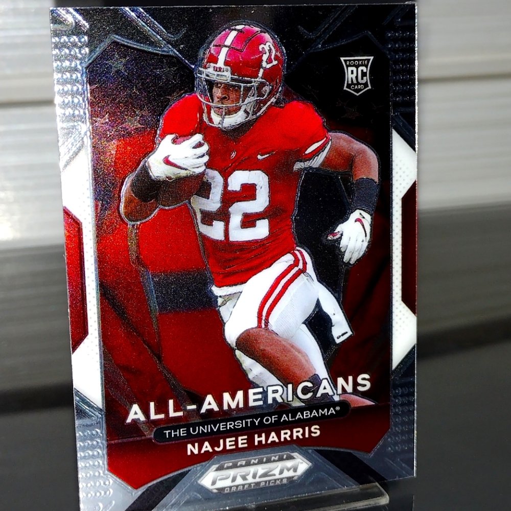 (Najee Harris) (#193) All American (Panini Prizm) Rookie (NFL / College) Card.